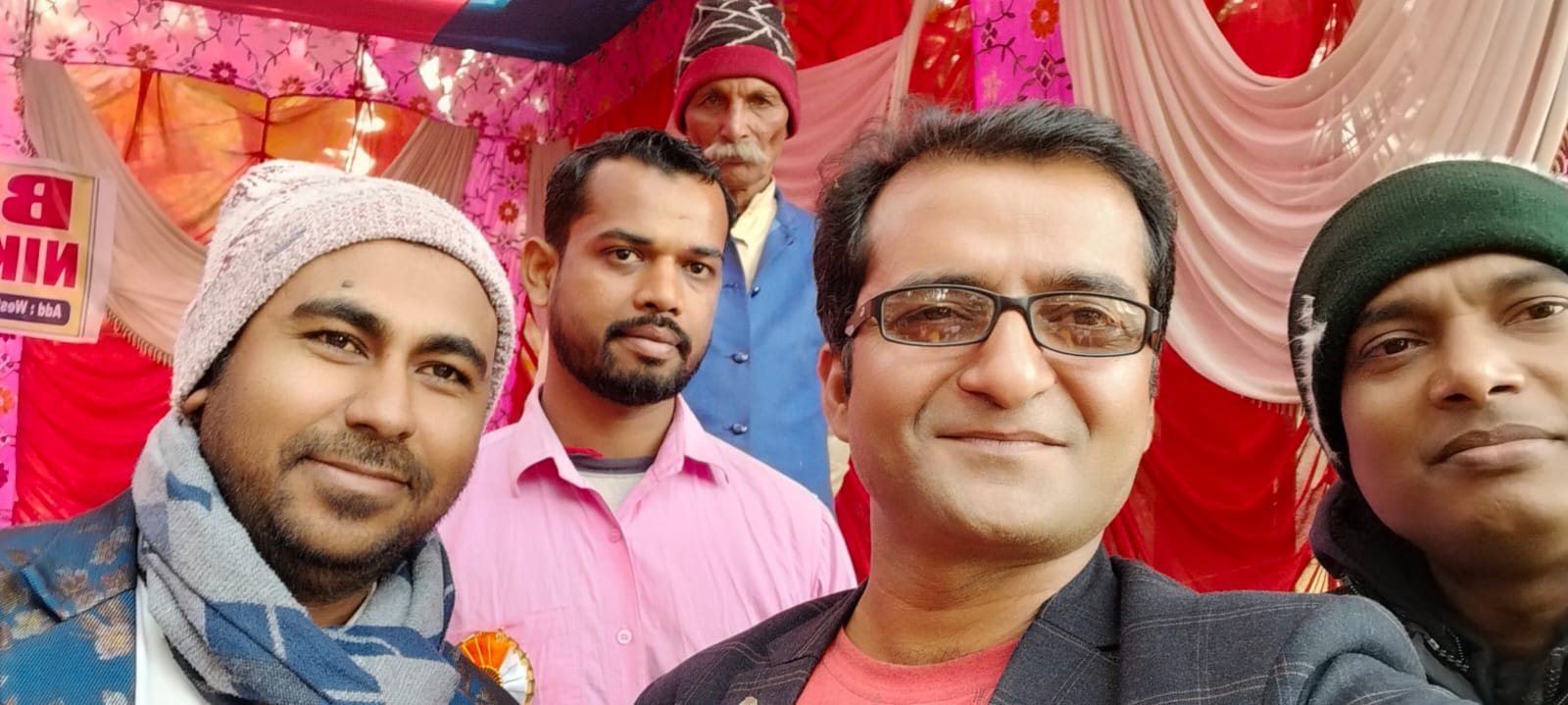Teachers with Director